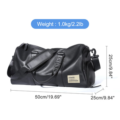 Gym Bag Mens Small Trave Duffel Bag, Swim Sports Bag with Shoes Compartment Waterproof Weekender Overnight Bag Tote Bag