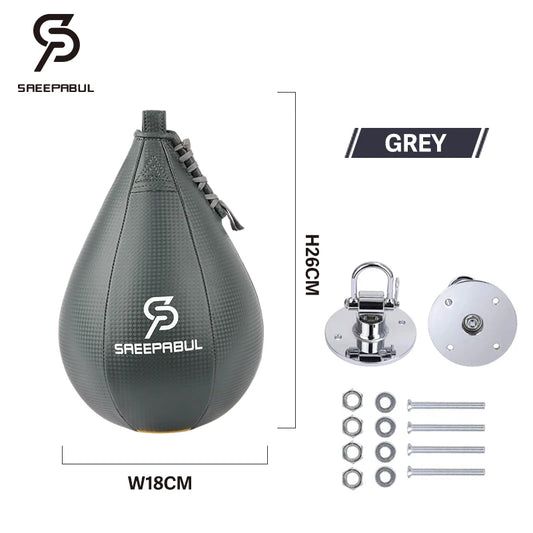 Boxing Pear Shape PU Speed Ball with Swivel Punch Bag Punching Boxeo Speed Bag Punch Fitness Training Ball Gym Exercise Accessor